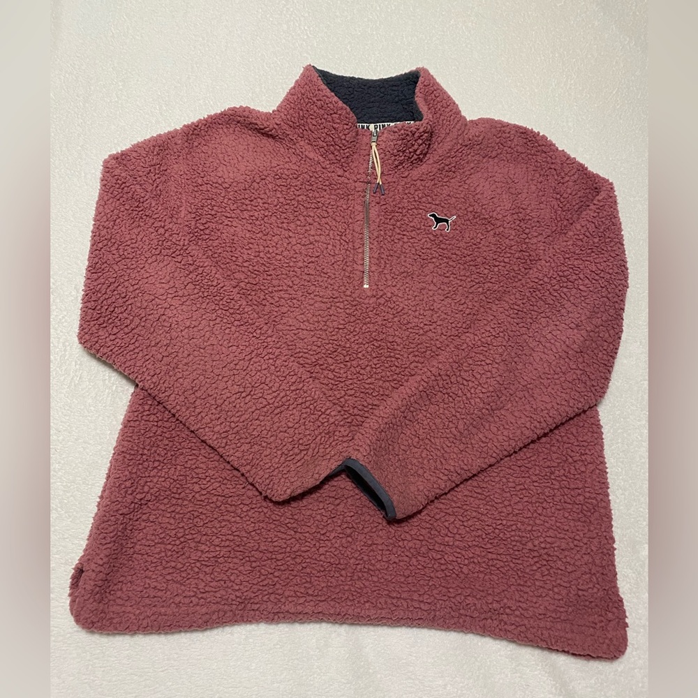 Victoria’s Secret PINK Sherpa quarter zip